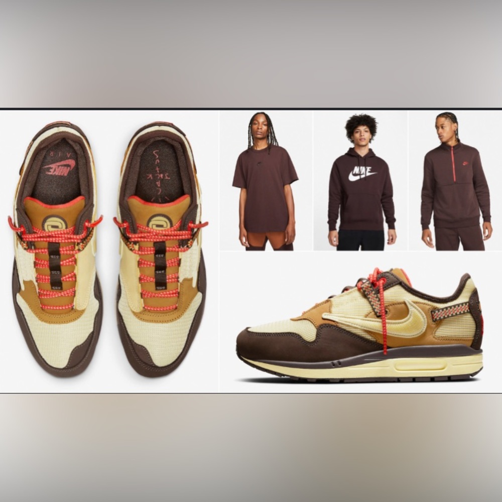 NEW Travis Scott x Nike AirMax 1 Baroque Brown Size 11 Men - Picture 15 of 15